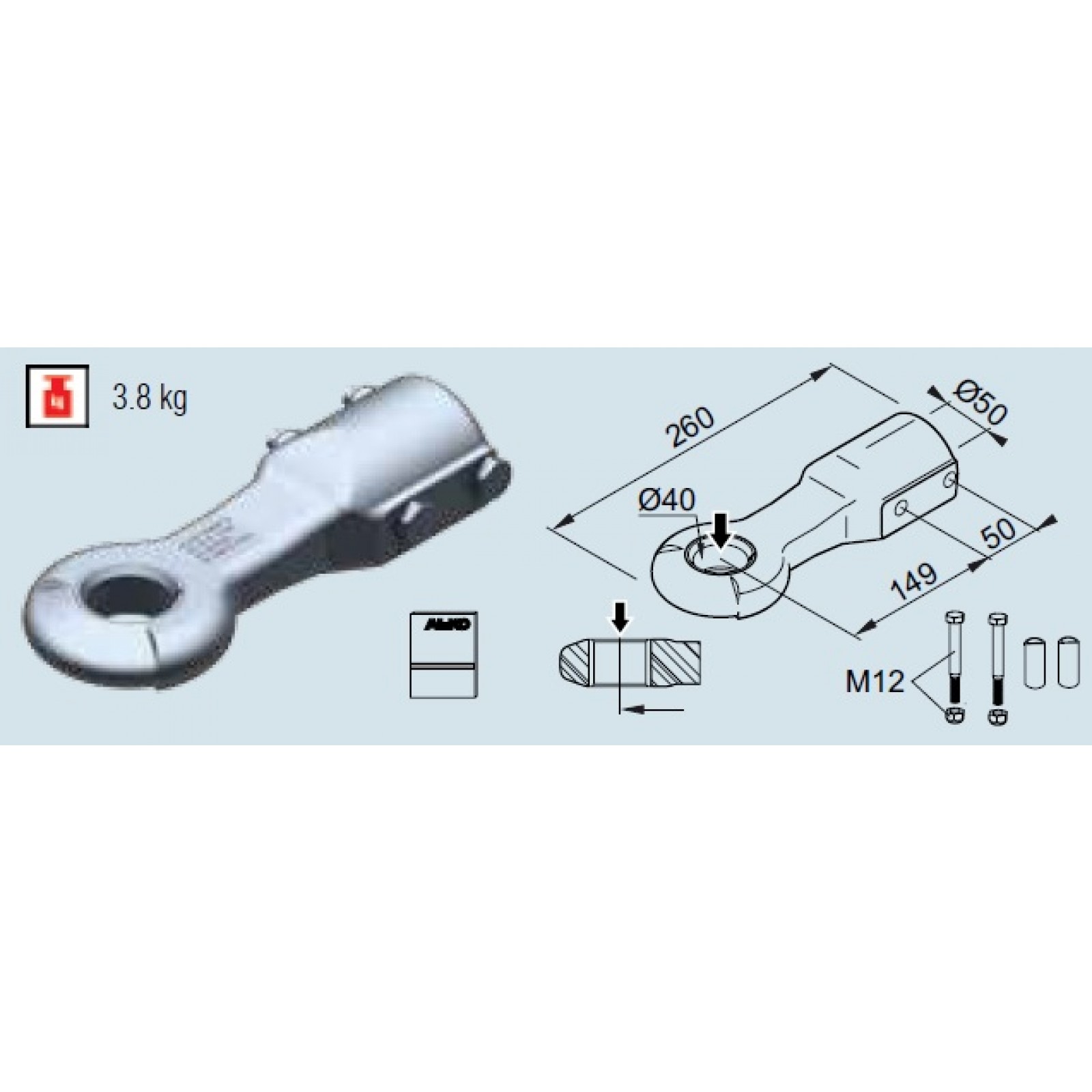 Ochet Al-Ko DIN D40/F, compatibil 161/251 VB