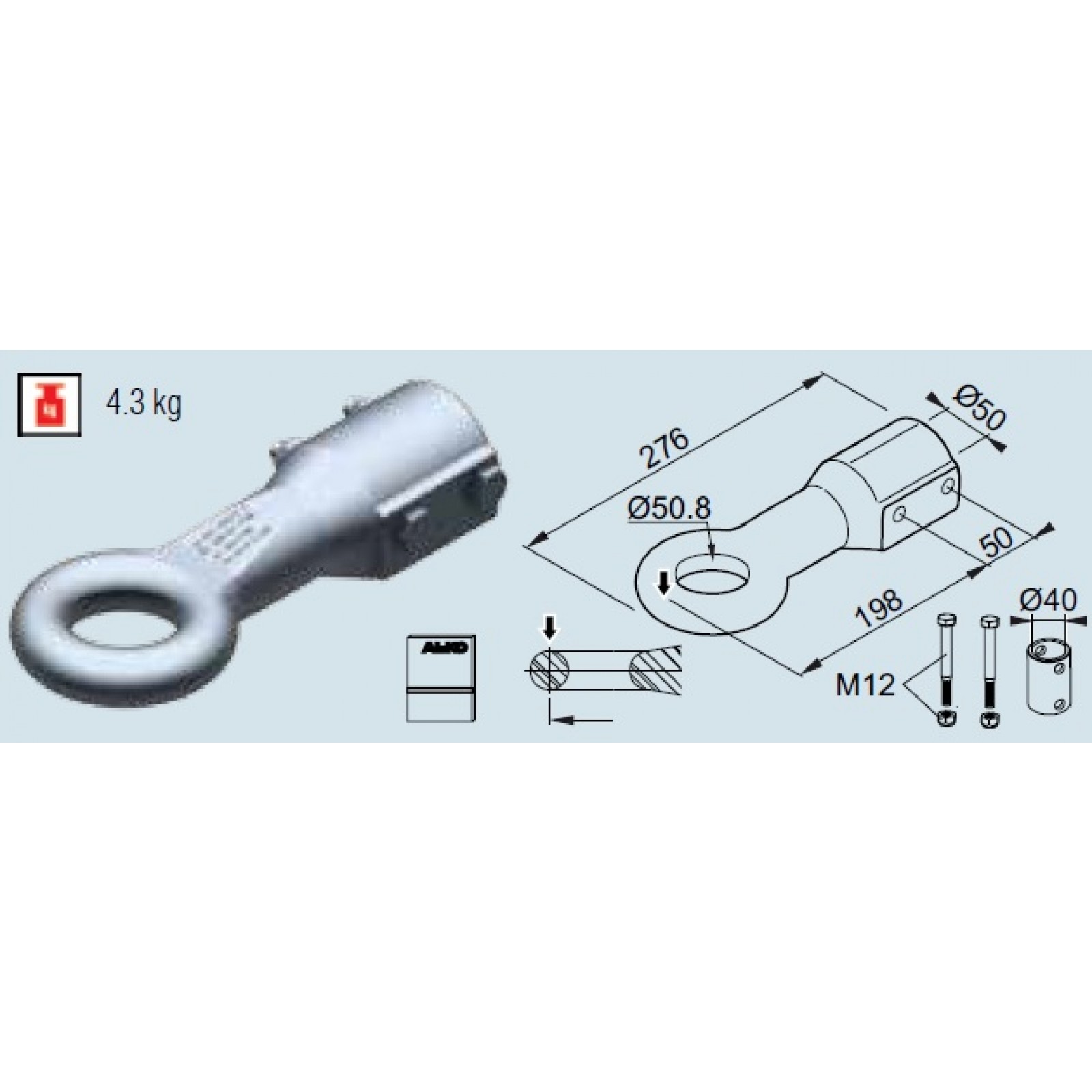 Ochet Al-Ko UK E50/A, compatibil 161/251 VB