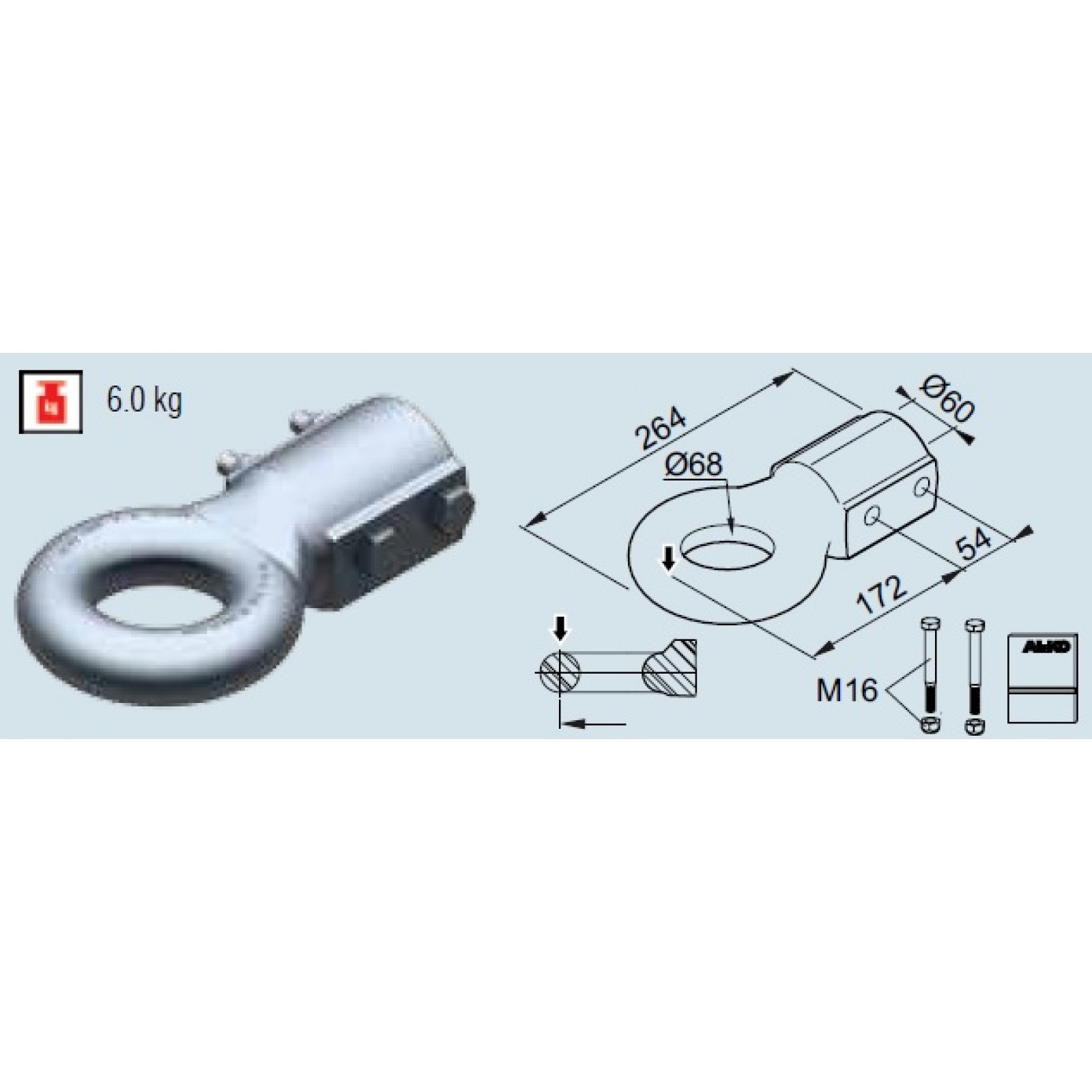 Ochet Al-Ko France F68/F, compatibil 351 VB, 2.8 VB/1-C