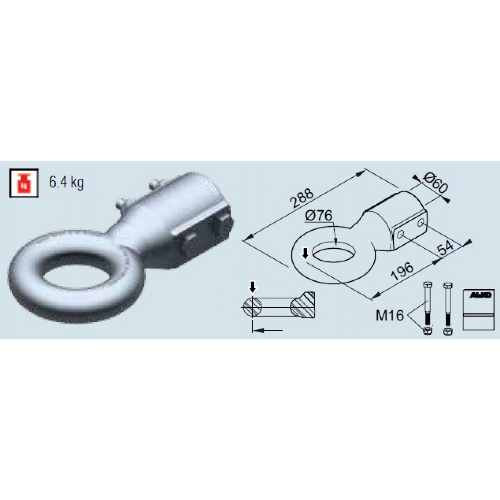 Ochet Al-Ko NATO N76/F, compatibil 351 VB, 2.8 VB/1-C