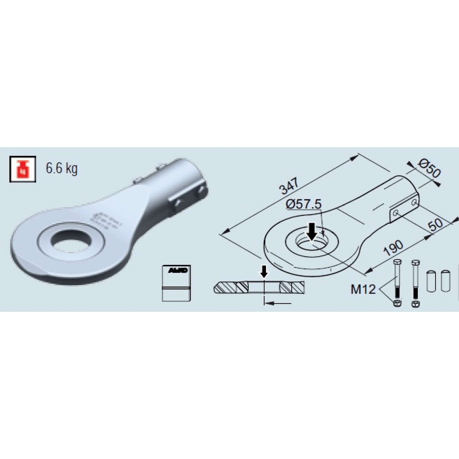 Ochet Al-Ko Sweden VBG 57.7, compatibil 161/251 VB