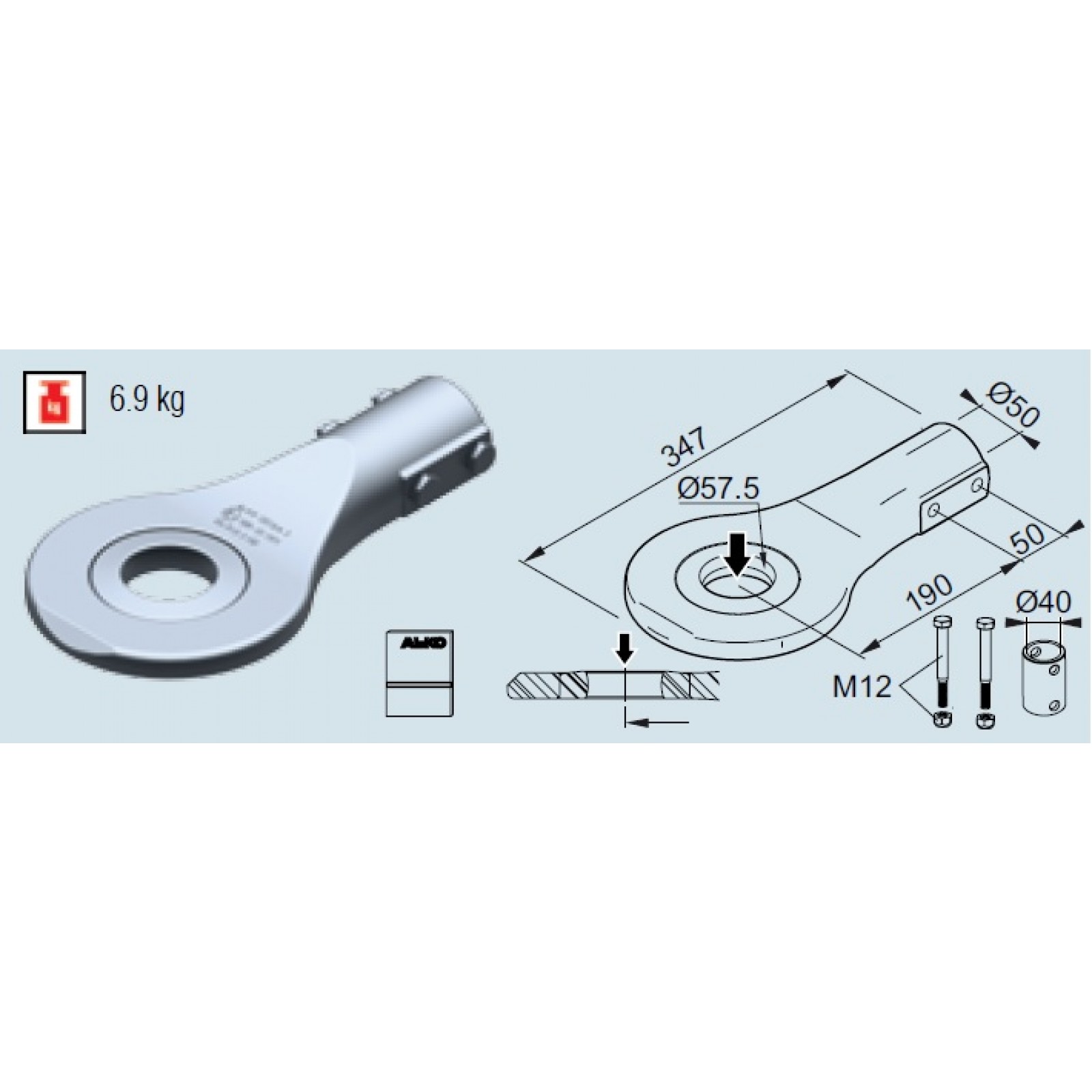 Ochet Al-Ko Swedwn VBG 57.7, compatibil 101VB